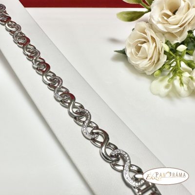 White Gold Filled antiallergén karkötő - Eleonora