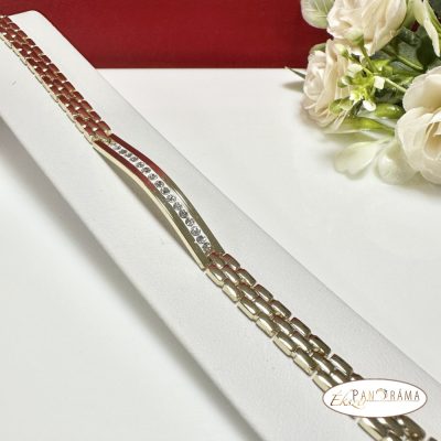 14K Gold Filled karkötő kristályokkal - Emma