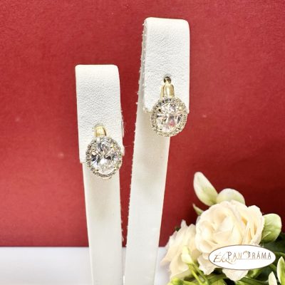 14K Gold Filled fülbevaló kristályokkal - Lizett