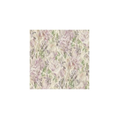 Bézs alapon lila virágos tapéta