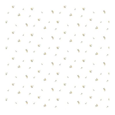 Fiori Country 8 - Fehér alapon sárga kis virágos tapéta 12342