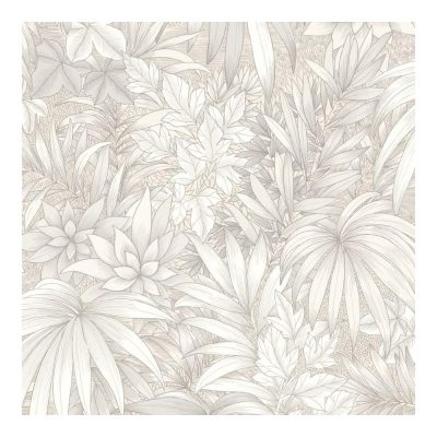 Allure - Fehér dzsungel mintás tapéta AL26240