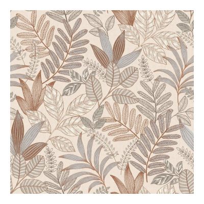 Allure - Barna színű levél mintás tapéta AL26292