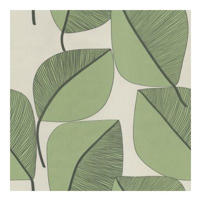 Interior - Zöld óriás virágos tapéta 73241