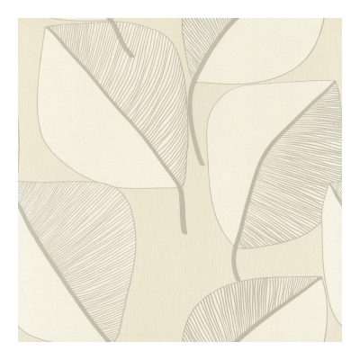 Interior - Bézs-fehér óriás virágos tapéta 73245