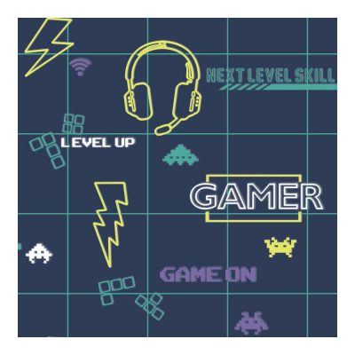 Dream - Gamer kék-sárga tapéta 13310