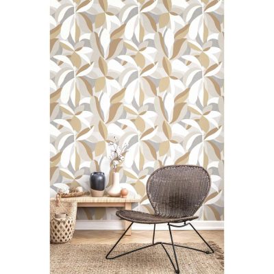 Energie - Ficus Szürke-barna tapéta 30103