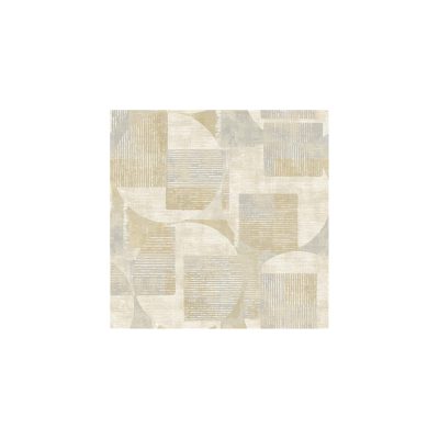 Reflect - Bézs-arany geometriai mintás tapéta RE25161