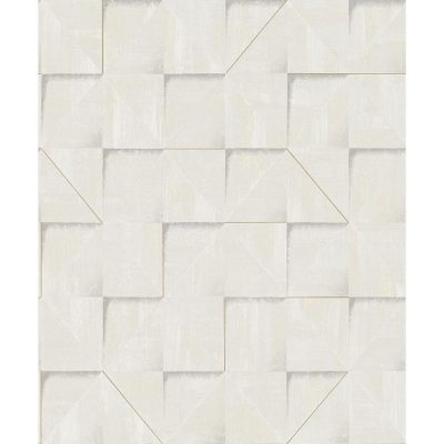 Reflect - Fehér geometriai mintás tapéta RE25170