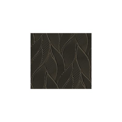 Trussardi 7 - Levél mintás fekete tapéta Z18909