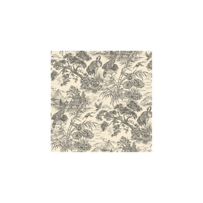 Arboretum - Japán bézs-ezüst daru madaras tapéta 91703