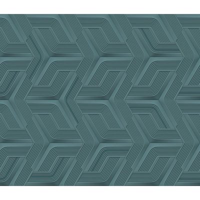 Lamborghini 3 - Kék geometriai mintás olasz tapéta Z12809