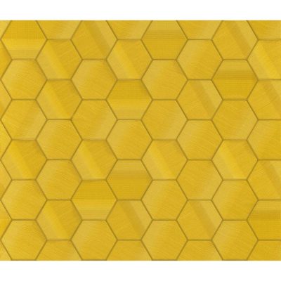 Lamborghini 3 - Sárga hexagon mintás olasz tapéta Z12826