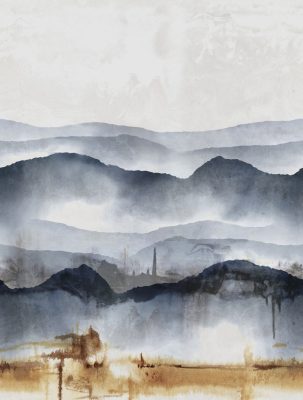 Feature Walls - Tájkép szürke tapéta 2,12x2,8m 