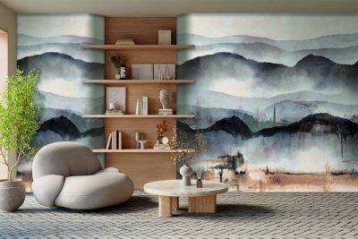 Feature Walls - Tájkép szürke-barna tapéta 2,12x2,8m 