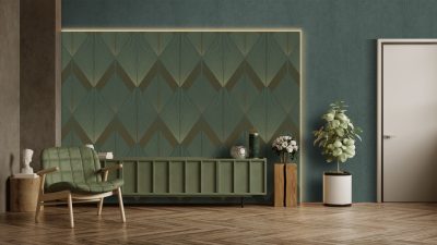 Feature Walls - Art Deco zöld tapéta 1,06x2,8m 
