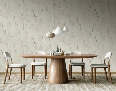 Feature Walls - Geometiriai mintás bézs tapéta 2,12x2,8m 