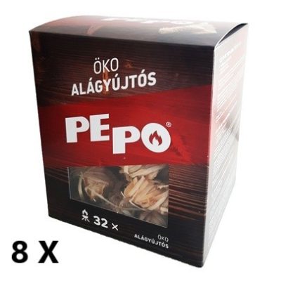 8 db-os PEPO öko faforgács alágyújtós csomag