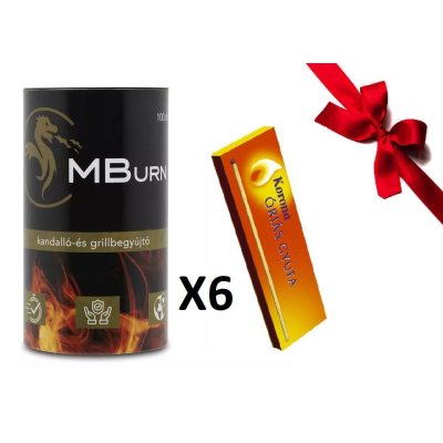 The Burner Begyújtós - MBurn - 6db - Ajándék Korona Óriás gyufával