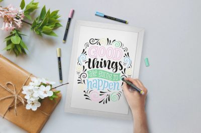 Krétatábla 30x40cm WOODY WALL - FEHÉR keret (WBW-WT-30-40)