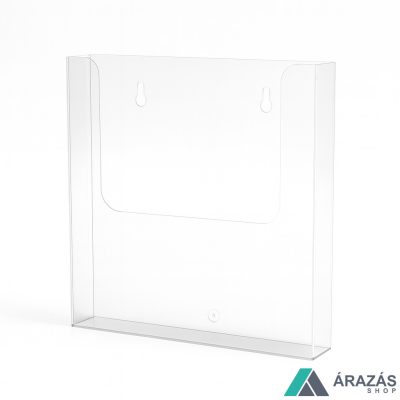 Prospektustartó A4 plexi fali szórólaptartó