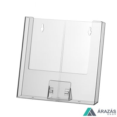 Prospektustartó A4 plexi fali-asztali