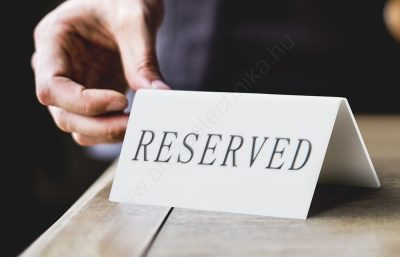 Reserved asztaltábla Securit® (5db) (TN-RES-EN-WT)