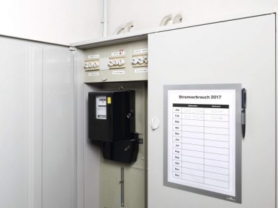 Duraframe NOTE Magnetic A4 - ezüst (4989-23) jegyzettartó, takarítási naplóhoz