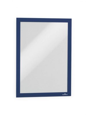 Duraframe A4 - mágneses öntapadó infokeret (4882-07) - kék RAL5003