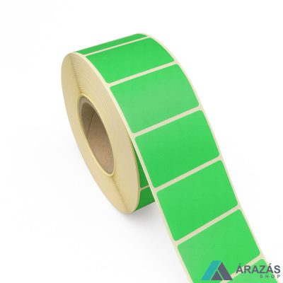 40x25mm THERMO címke - ZÖLD (2.000 db/40)