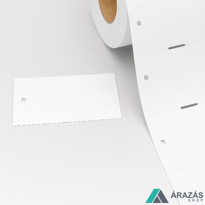 Függő etikett PVC 100x54mm - kültéri- nem öntapadós (500db/tek)