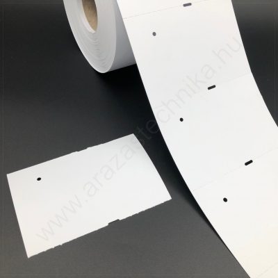 Függő etikett PVC 100x65mm - időjárásálló műanyag címke - nem öntapadós