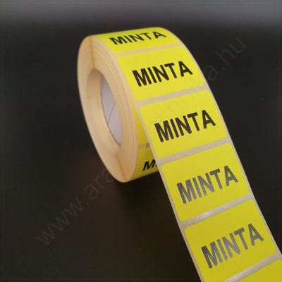 35x23mm - MINTA - FLUO CITROM visszaszedhető ragasztóval (1000db)