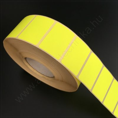 35x23mm FLUO CITROM visszaszedhető ragasztóval