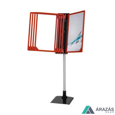 Kasszainfó 5xA4 PIROS INFOSIGN keret + PVC