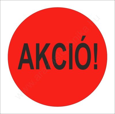 35mm AKCIÓ - fluo PIROS körcímke (1.000db/tek) 