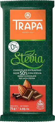 Trapa Stevia NSA 50% Étcsokoládé 75g