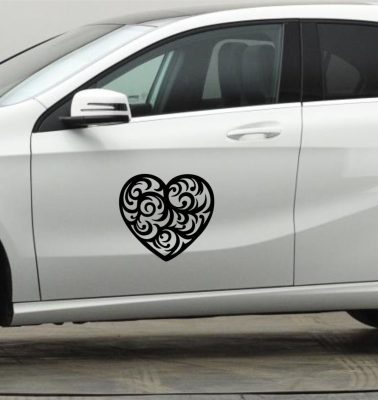 Szív tuning (1db) matrica 