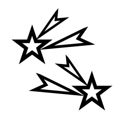 Csillag szett "3" Matrica