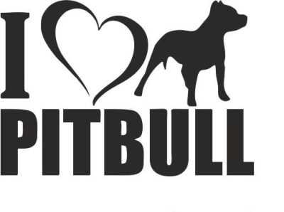 I Love Pitbull matrica