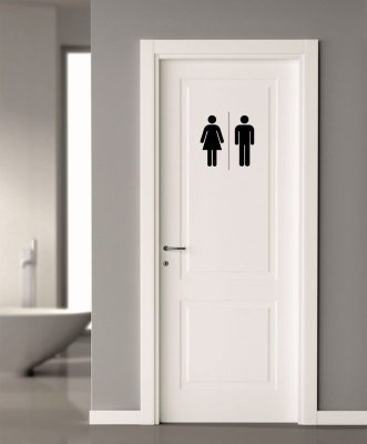 WC ajtó 6 matrica