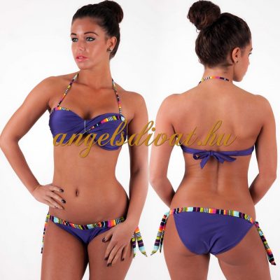 LILA SZÍNES CSÍKOS BIKINI.