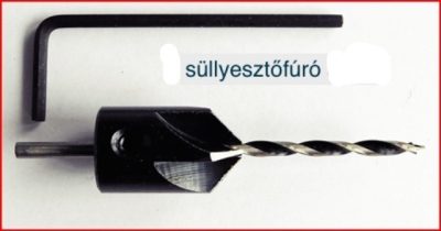 Fúró süllyesztővel 4 mm