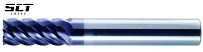 SCT Keményfém ujjmaró, simitó, 6-8 élű, 6,0 mm 45°, TiAIN, hengeres