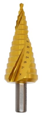 Lépcsős lemezfúró 4-30 mm HSS-TIN ABRABORO