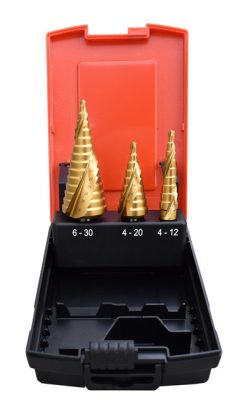 Lépcsős lemezfúró klt. 4-30 mm HSS-TIN ABRABORO