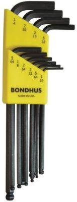  BONDHUS Imbuszkulcs készlet 1/16-1/4" 10 részes