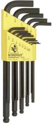 BONDHUS Imbuszkulcs készlet 0,050-3/8" 13 részes 