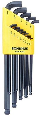 BONDHUS Imbuszkulcs készlet 0,050-3/8" 13 részes 