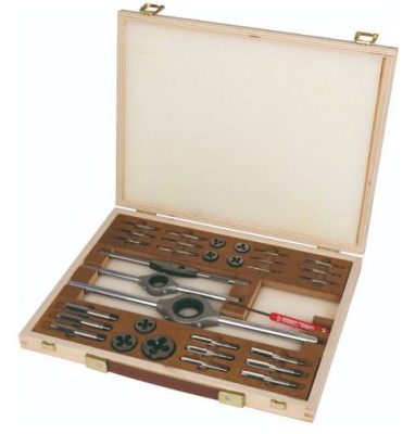 BUCOVICE TOOLS Kézi menetfúró-metsző klt. M3-M12 HSS